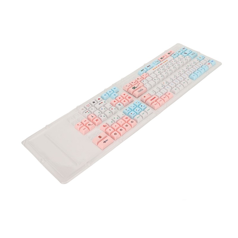 PBT Keyboard Keycaps 130 Keys Dye Sublimation Ergonomic Rich Colors