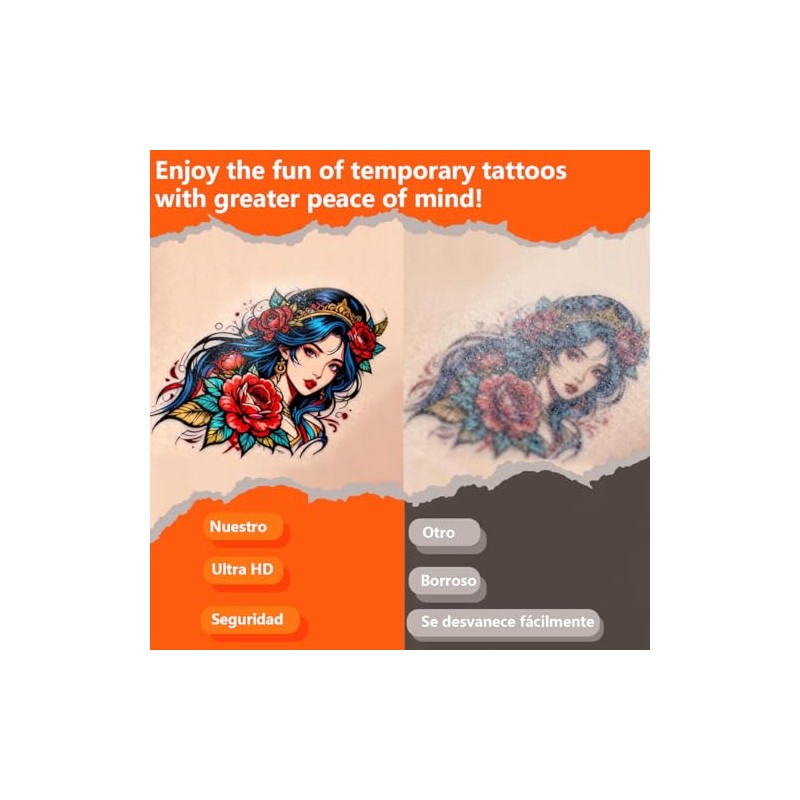 Papel para Tatuajes Temporales, Tattoo Paper para Impresoras de InyeccióN