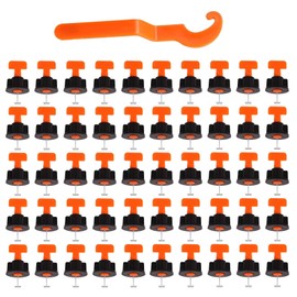 Fliesen-Nivelliersystem-Set, wiederverwendbar, Flieseninstallationswerkzeug-Set für Wände und Böden, 50 Sets