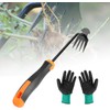 ROTKUSZ Gardening Hand Weed Remover, Stainless Steel Weeder with Long