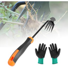 ROTKUSZ Gardening Hand Weed Remover, Stainless Steel Weeder with Long Handle, Joint Scraper with Handle, Garden Tool Weed Remover