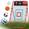 Volleyball Rebounder Net 7x4 Ft with Portable Travel Bag, 5-Angle