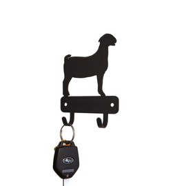The Metal Peddler Miniature Boer Goat Key Holder for Wall - XS 3.5 Inch - Made in USA