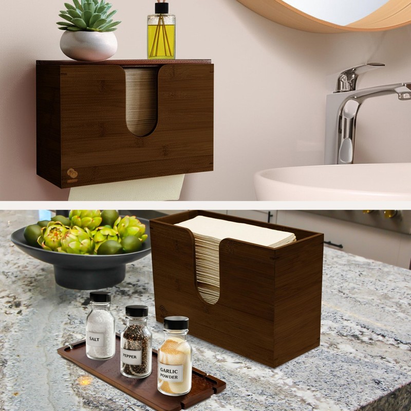 eBun Bamboo C Fold Paper Towel Dispenser – Wall Mount