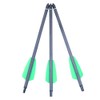 ANCLLO 12pcs 7.5Inch Green Feather Pure Carbon Bolt, 2 Inch