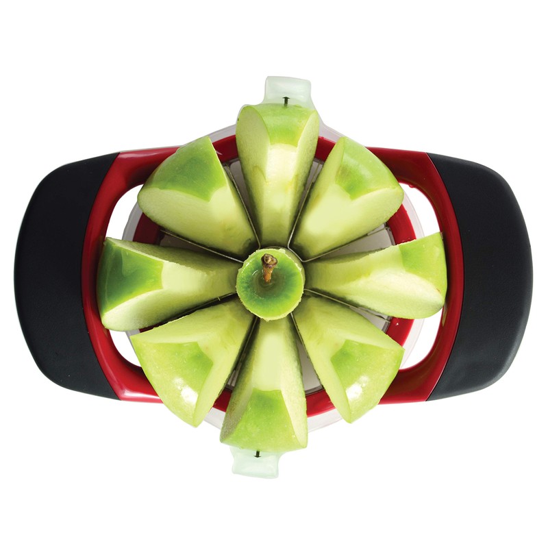 Norpro 5099 Grip Ez Fruit Wedger/Corer with Push Plate, 8