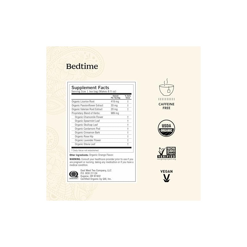Yogi Bedtime Tea - Chamomile & Passionflower Herbal Blend