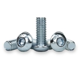 25 x pan head screws with hexagon socket, galvanised, stainless screws, flat head screws, flat head screws, round head screws (M6 x 30 mm, 25)