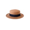 BABEYOND Sombrero de ala ancha Fedora con parte superior plana