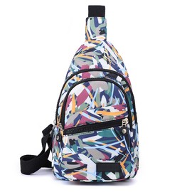 Hrlace Chest Bag Women's Sling Bag Small Shoulder Bag Women's Stylish Crossbody Bag Bum Bag Crossover Crossbag Shoulder Belt Bag with Wide Strap for Outdoor Sports / Travel / Shopping Colourful 6#