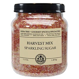 India Tree Harvest Mix Sparkling Sugar, 3.4 lb