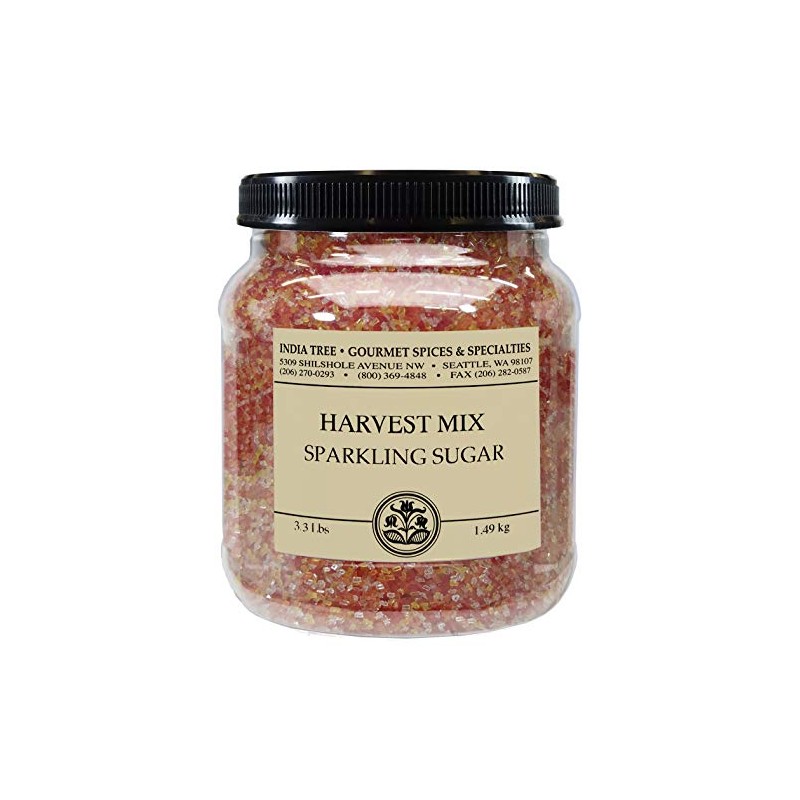 India Tree Harvest Mix Sparkling Sugar, 3.4 lb