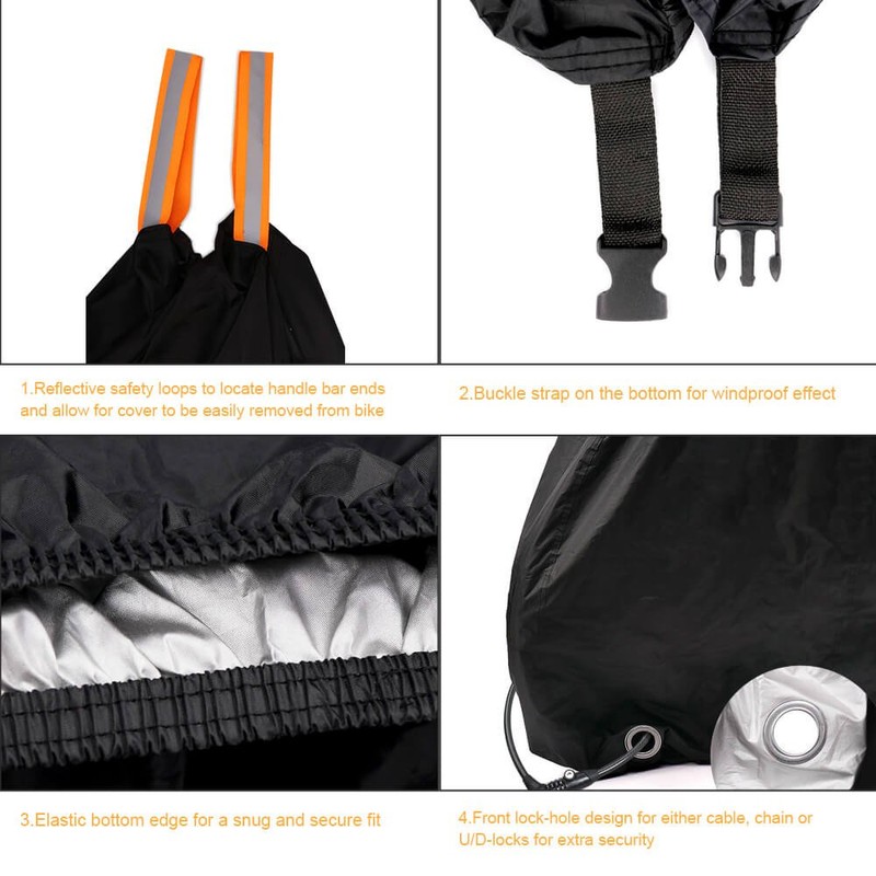 Toptrek Bicycle Cover, Waterproof 210T Oxford Fabric, High-Quality Bicycle Garage