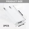 USB Charger, Pack of 2 Charger Power Supply 5V 1A,