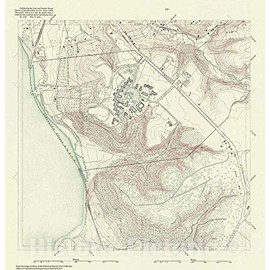 Historic Pictoric Vintage Map - Topographic Map of Washington and Vicinity, Sheet 59, DC, 1888 NOAA Topographic - Vintage Wall Art - 24in x 24in
