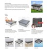 Waterproof Electrical Junction Box Hinged Shell Distribution Protection Enclosure for