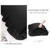 PiccoCasa Brushed Ruffle Pillowcases 2 Pack, Soft Breathable Pillow Covers