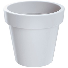 Prosper Plast Lofly Flowerpot, 24.5 x 22.5 cm, White, 24.5x24.5x22.5 cm