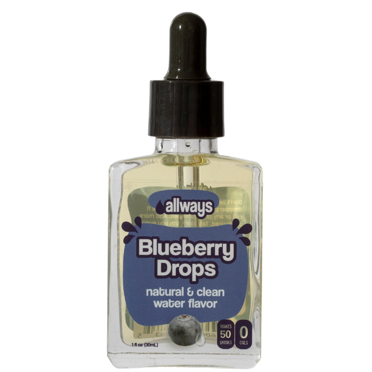Allways Drops Natural Blueberry Water Enhancer | Sugar-Free, Zero ...