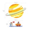 DECOWALL DS-8017 Planets and Space Kids Wall Stickers Wall Decals