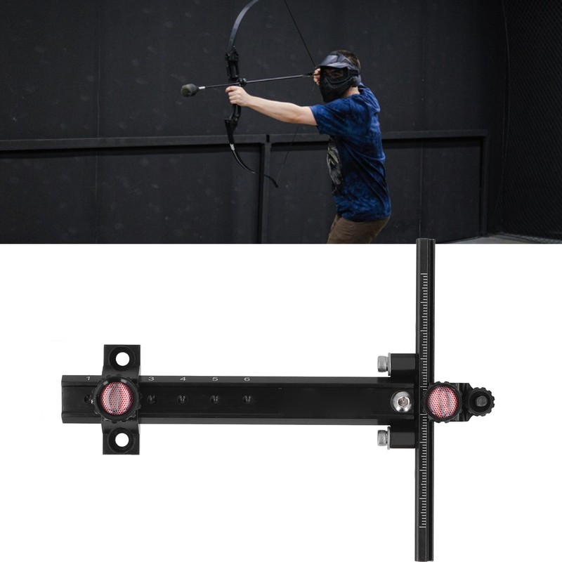 Archery Recurve Bow Sight T Shape Adjustable Metal Shooting Target