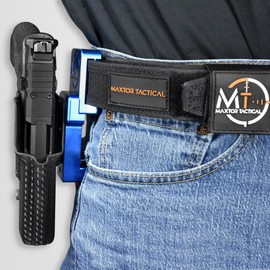 Maxtor Tactical Alloy Competition Holster OWB Fits Staccato XC (Blue - Black, Right Handed) Outside The Waistband Carry Gun Holster Kydex American Made OWB Aluminum Belt Attachment