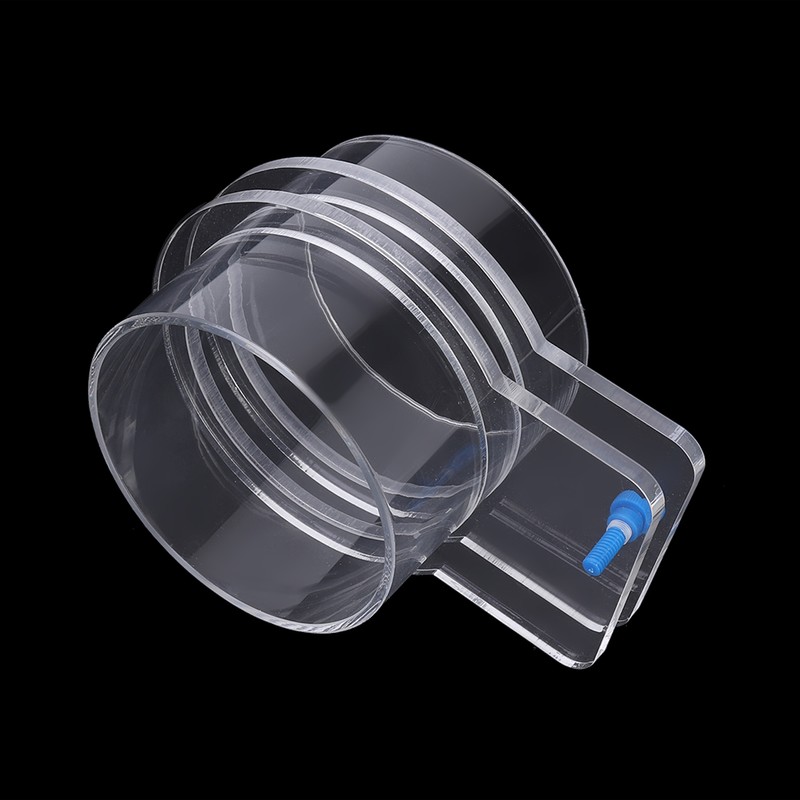 Transparent Acrylic Durable Adjustable Aquarium Fish Feeder Fish Tank Tiepiece