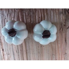 Celebrate it WHITE Pumpkin Place / Business Card Holders 2 Per Set Celebrate it THANKSGIVING