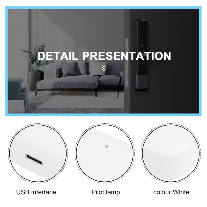 Clickinline Bluetooth WiFi Gateway Fingerprint Password Smart Electronic Door Lock