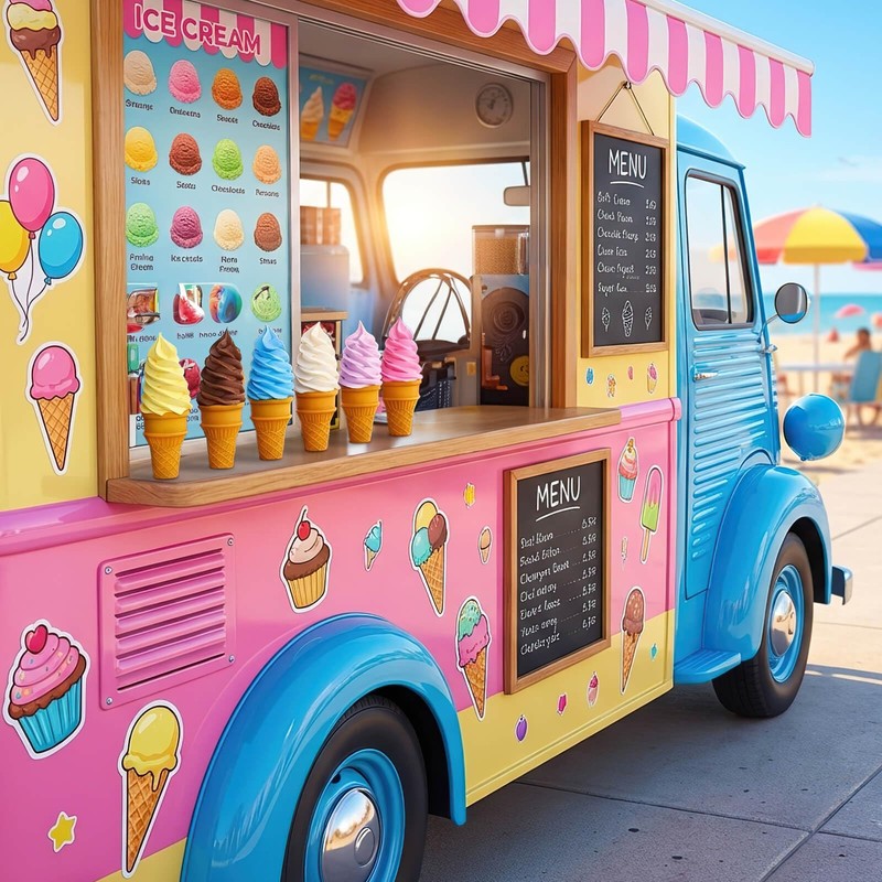 YOUEON 6 Pcs Artificial Ice Cream Cones, Simulated Ice Cream