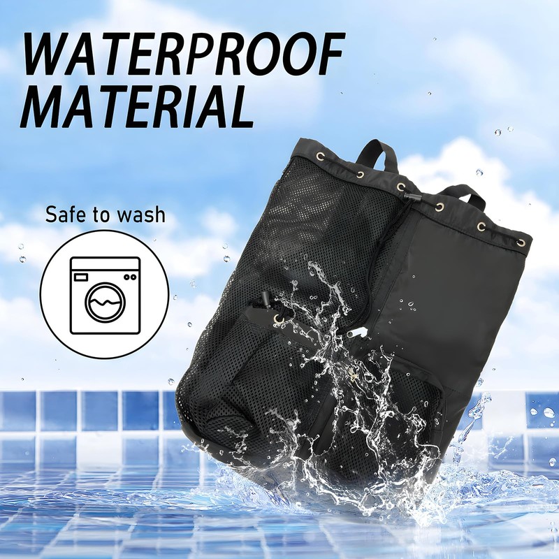 ZCOINS Unisex Swim Bag (Black)