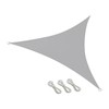 UV Resistant Sun Shade 10 FT Triangle Sail Canopy Garden