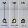 LBSQJ Gray Green Glass Pendant Lights Kitchen Island Lighting Globe