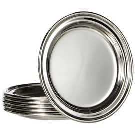 Grunwerg CS-919 Coasters, Stainless Steel, 10.3 cm, Silver, 10.3CM