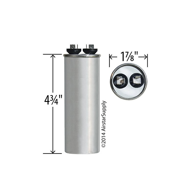 GE Genteq Round Capacitor 45 uf MFD 370 Volt Z97F9884
