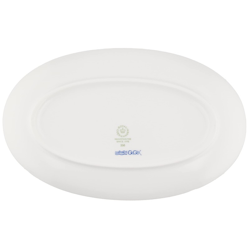 Royal Copenhagen 1028172 Blue Fluted Plain Alphabet Plate Plate "M"