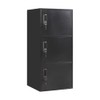 WISUNO 3 Door Vertical Stackable Storage Cabinet with Lock,Anti-Failing Device,