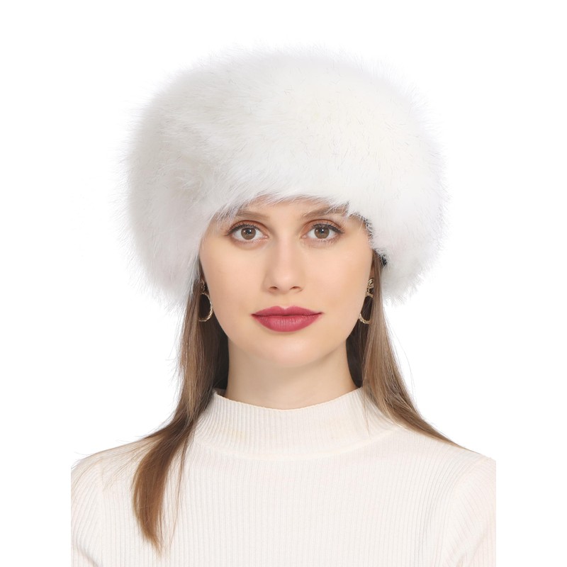 Rulala Fancy Faux Fur Headband for Women Winter Earwarmer Earmuff