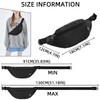 Hao Zhu Bum Bag Running Belt 3 Pockets Adjustable Black