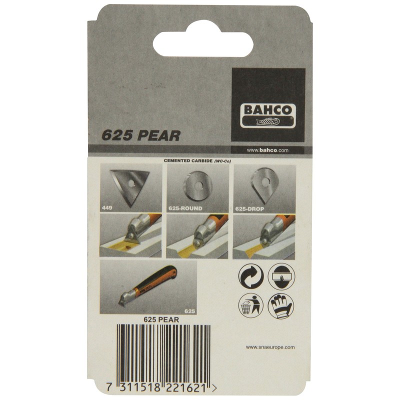 Bahco 625-PEAR Pear-Shape Scraper Blade