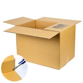 Cardboard One Cardboard (Corrugated Box) Delivery Size 140 Size, Advertisement Included, 21.7 x 15.2 x Depth 15.2 inches (550 x 385 x 385 mm) (30 Pieces)