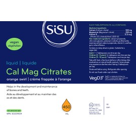 SISU Cal Mag Citrates Liquid with D3, Orange Swirl