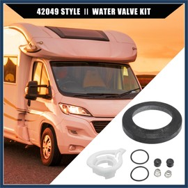 INFINAUTO 42049 Water Valve Style II Kit for Thetford Aqua Magic Style II Permanent Toilets/Leak-Resistant RV Toilet Water Assembly Valve Kit / 1Set Stylish Design