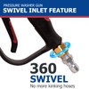 Solivede Short Pressure Washer Gun with Swivel - 3/8" Inlet