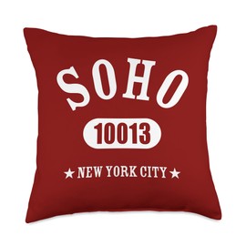 SOHO 10013 NEW YORK CITY / NYC Athletic Design Throw Pillow