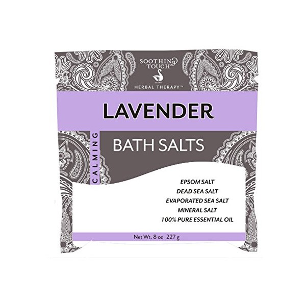 Soothing Touch Bath Salts Pouch, Lavender, 8 Ounce