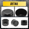 DewFlew 4Pcs 4.9" Push Through Wheel Center Caps Stainless Trailer