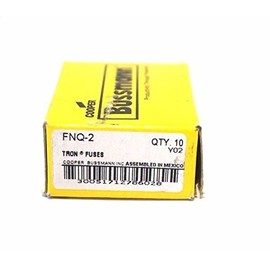 FNQ-2 Time Delay Inrush Midget Fuses 500v 2 Amps, 10Pk Cooper Bussmann Fuses