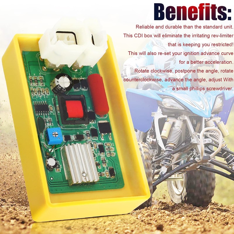 QAZAKY Adjustable High Performance Racing 6 Pin DC CDI Box