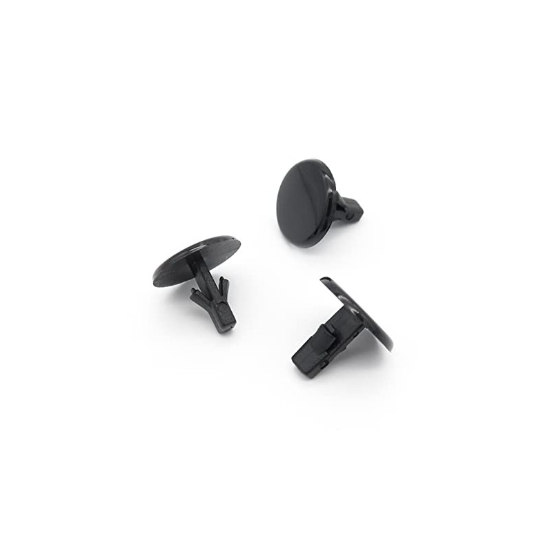 VVO Fasteners- Black Plastic Bonnet Rubber Weatherstrip Clips for Mazda